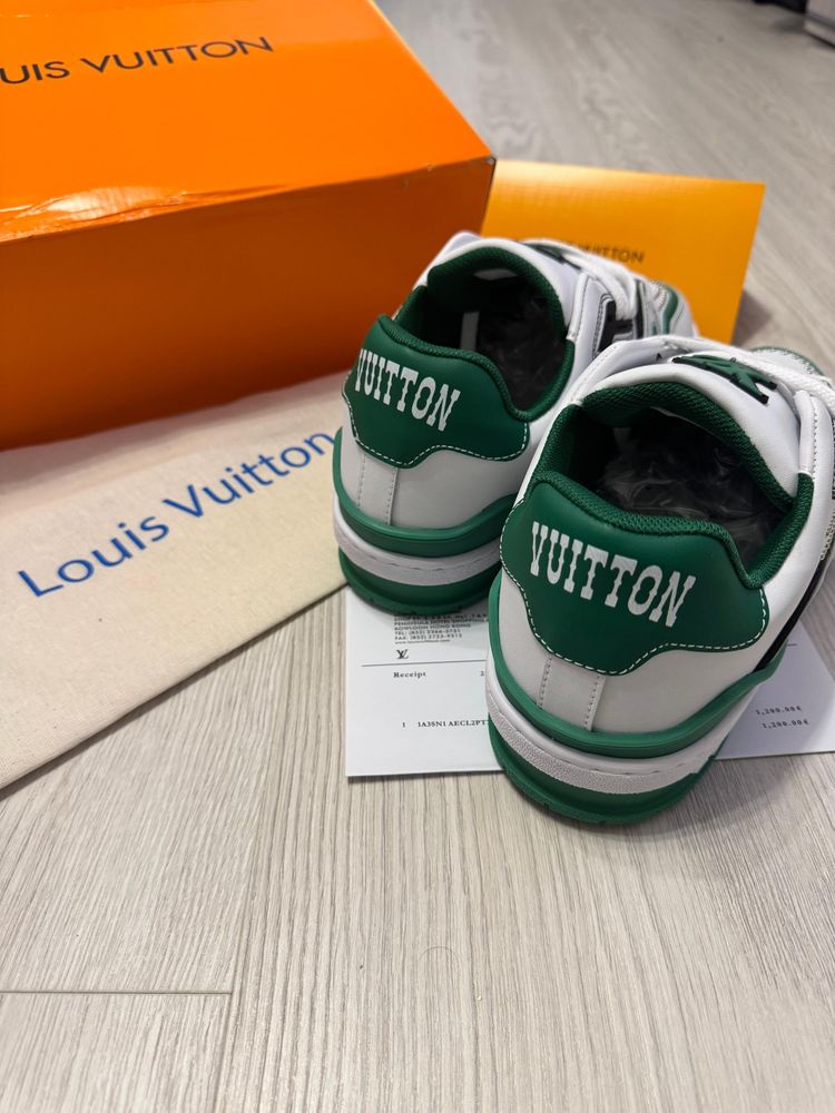 Adidasi Louis Vuitton Trainers monogram green NOU PREMIUM