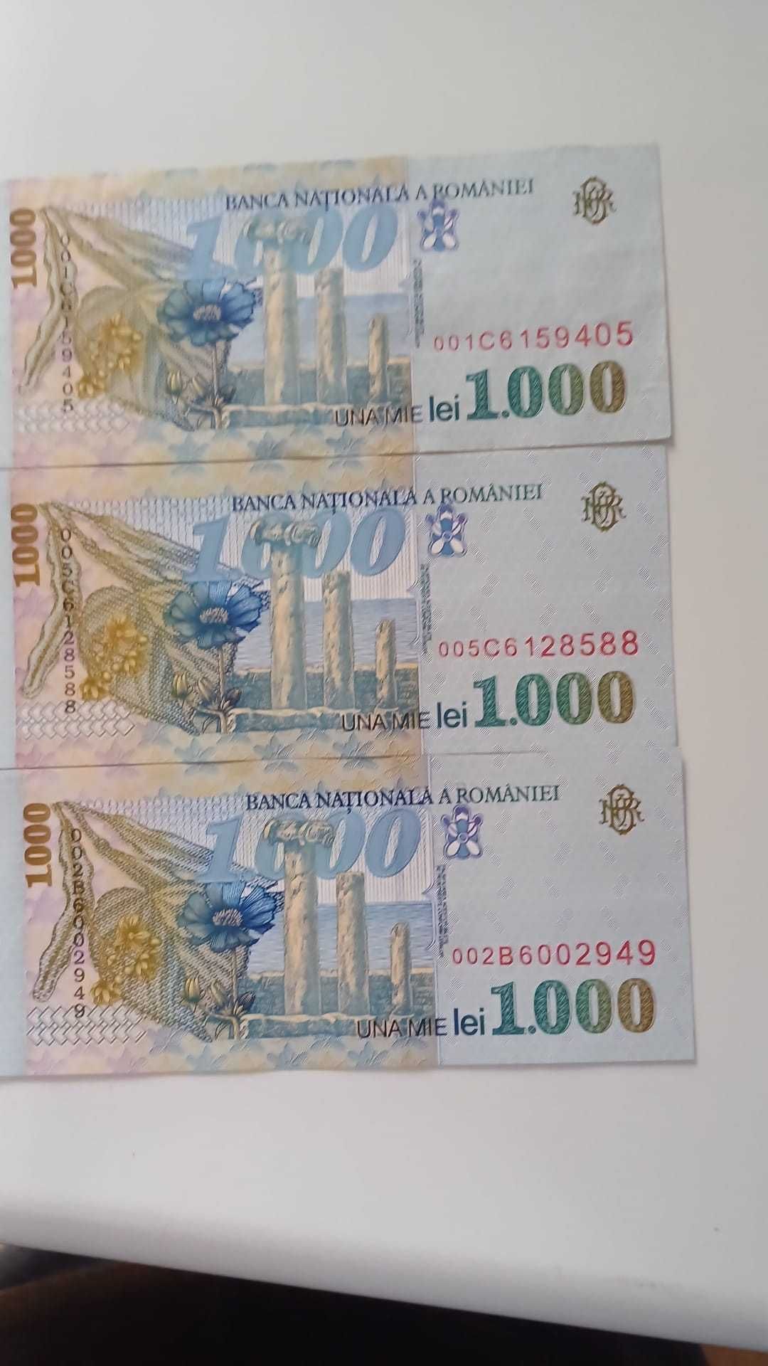 Bancnote de 1000lei din 1998 UNC (3 buc.)