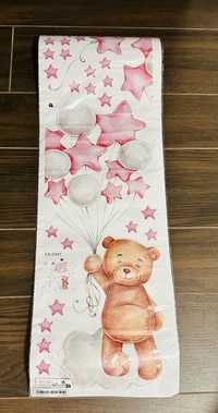 Sticker autocolant ursuleț cu baloane roz