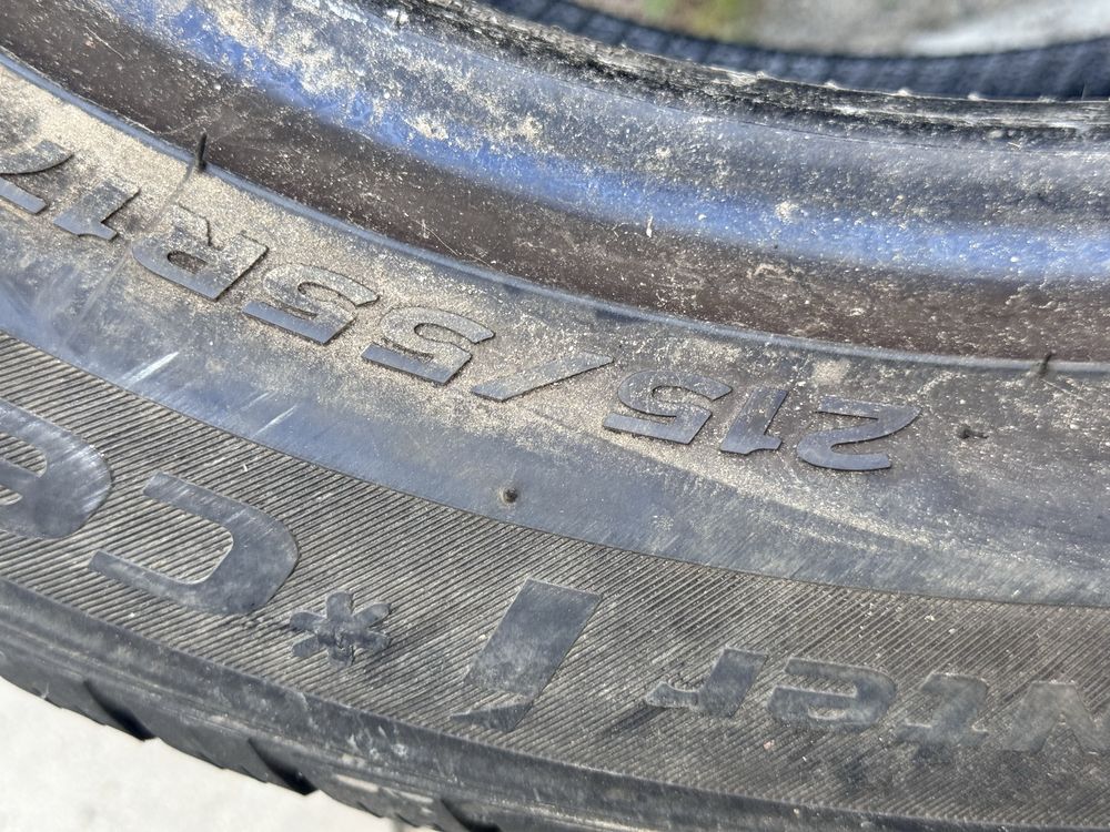 215/55/R17 Hankook Winter 2бр зимни dot3817 3-4mm