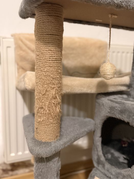 Căsuță supraetajată pt pisici; jucărie pt zgâriat; pat suspendat