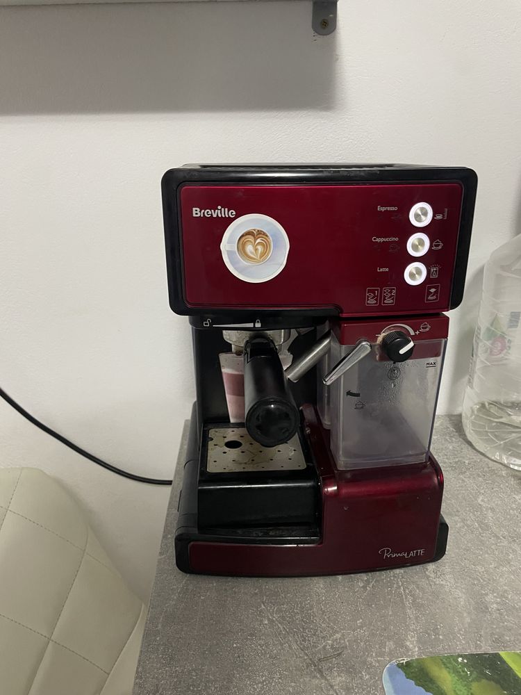 Espressor cafea Breville Prima Latte Rosu