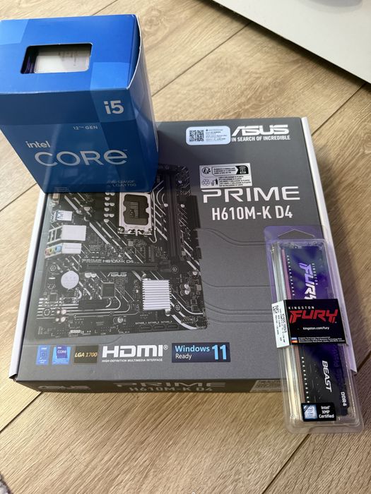 i5 12400F + P baza Asus + 8Gb ddr4 - SIGILATE