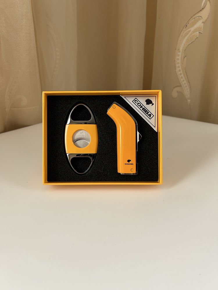 Страхотен комплект Cohiba – запалка и ножче в подаръчна кутия