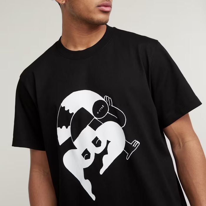 Оригинална тениска G-Star Raw Illustration Loose M , L , XL нова мъжка