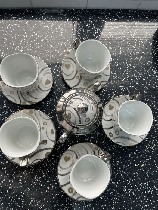 Serviciu cafea portelan Roma Rose