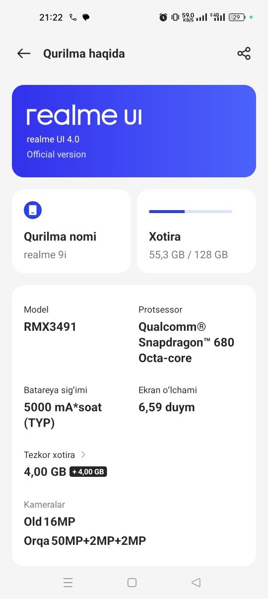 Realmi 9i , 1-oy garantya