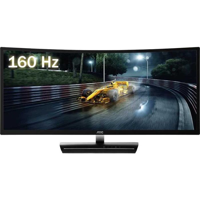 Monitor Gaming Curbat AOC 35" UltraWide UWHD 2K 160Hz, FreeSync