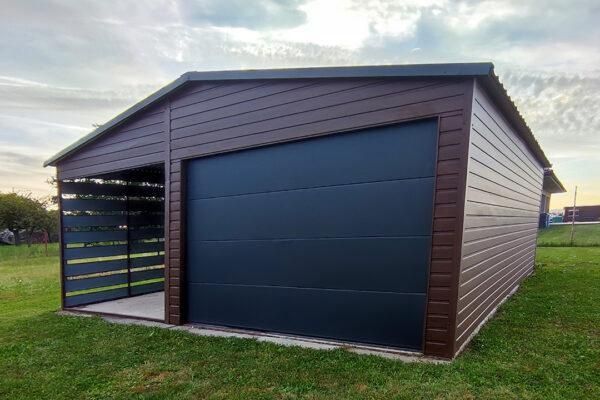 Garaje auto pe structura metalica