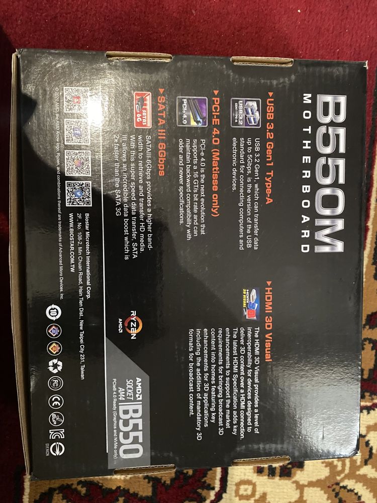 Biostar B550MH yangi