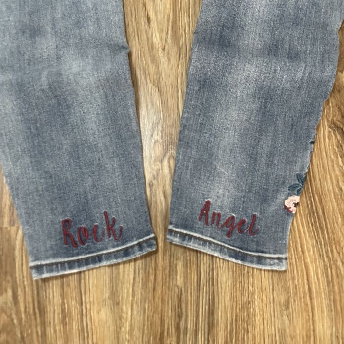 blugi brodați, femei mărimea L albaștri