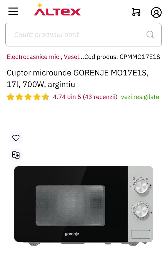 Vand cuptor microunde GORENJE