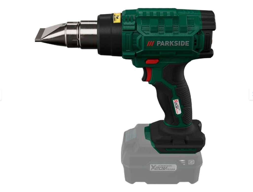 Parkside акумулаторен пистолет за горещ въздух 20V