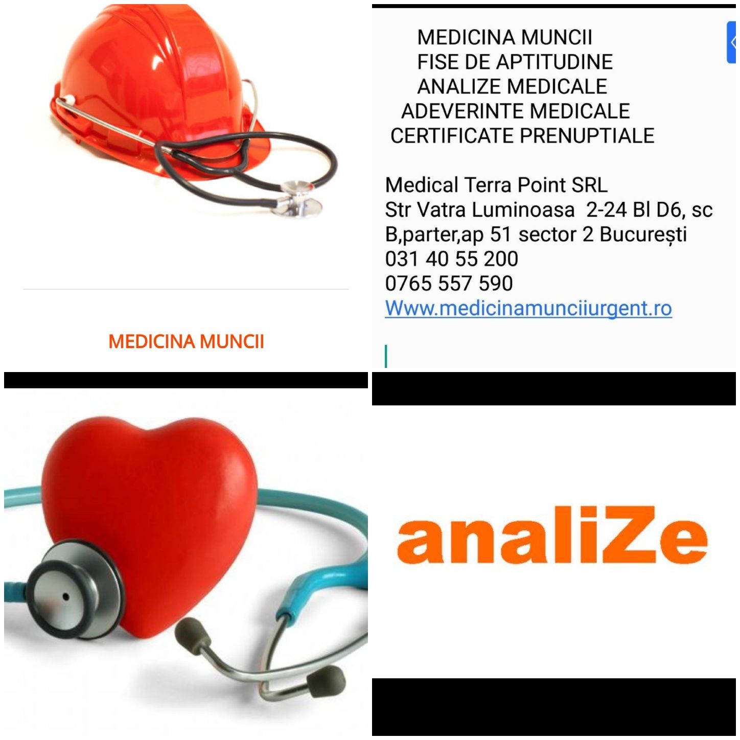 Medicina Muncii URGENT/Fisa aptitudini/Adeverinte/IGI/Prenuptiale