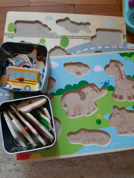 Vand jocuri copii lemn foarte ieftin