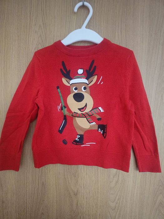 Set 3 pulovere H&M, Zara, tematica Craciun 92, 18-24 luni