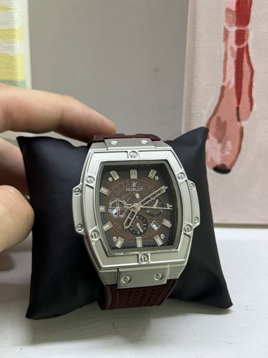 Часы Hublot big bang шоколад серебро