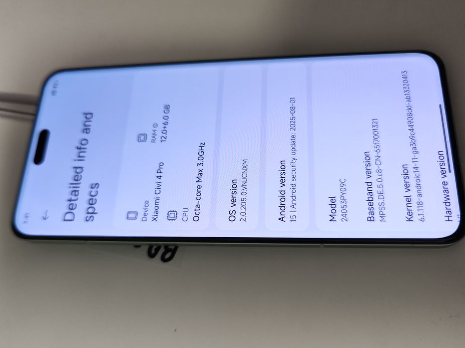 Xiaomi Civi 4 pro, 18gb ram , 512gb , Leica