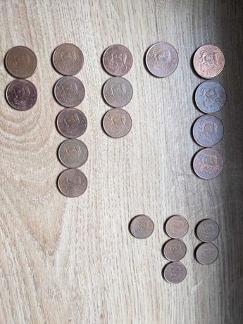 Lot Monede 1, 2, 5 Eurocenti din 1999-2000-2002-2005 Franta