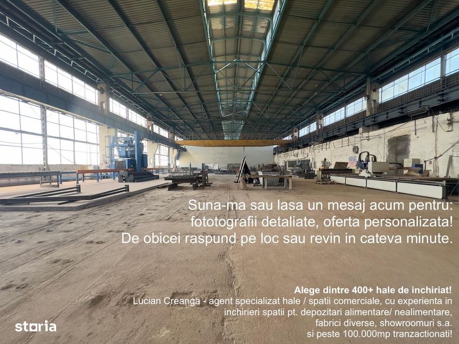 Hale cu pod rulant, de la 100mp la 2000mp, Carrefour Felicia