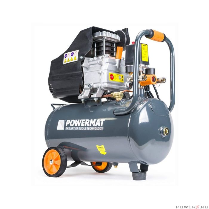Compresor 24L Powermat pe Ulei 1.85kw 8Bari