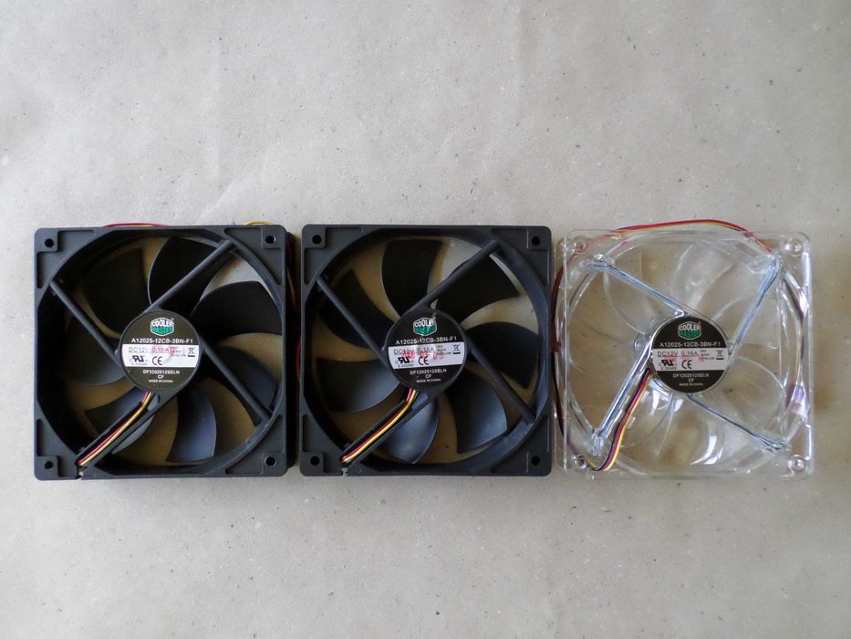 Вентилатори Cooler Master 120 mm - x15 лв. (7,50 €).