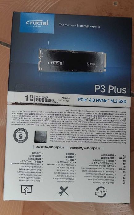 SSD Crucial P3 Plus 1TB PCI Express 4.0 x4 M.2 2280 -nou , sigilat