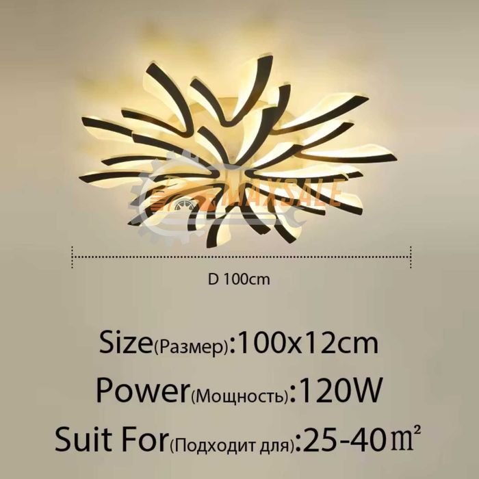 LED лампа 140W стена полилей за дома таван абажур плафониера бумеранг