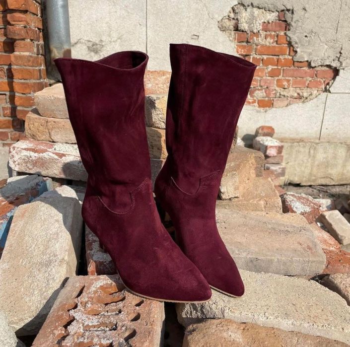 Cizme din piele intoarsa Ana Urbana