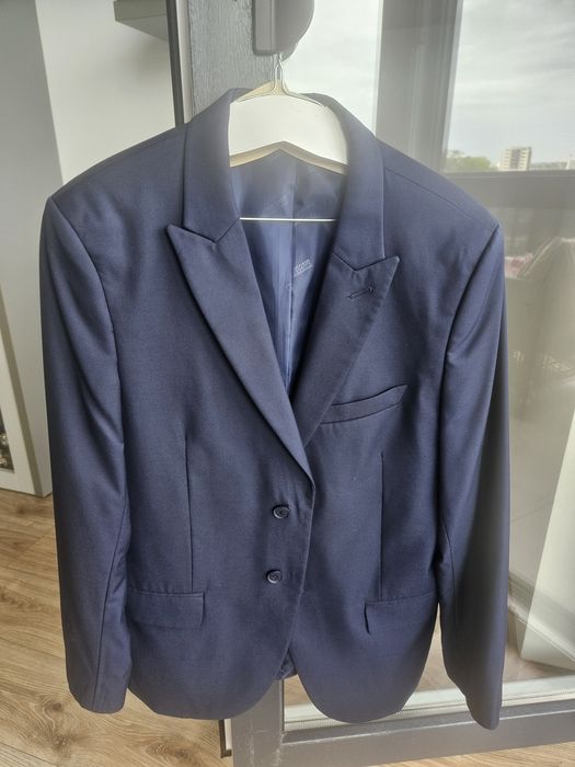 Costum pentru bărbați bleumarin, mărime 54, Marecom