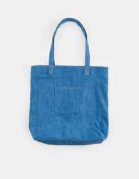 Текстилна чанта тип shopper, голяма дънкова чанта, чанта happy kitty