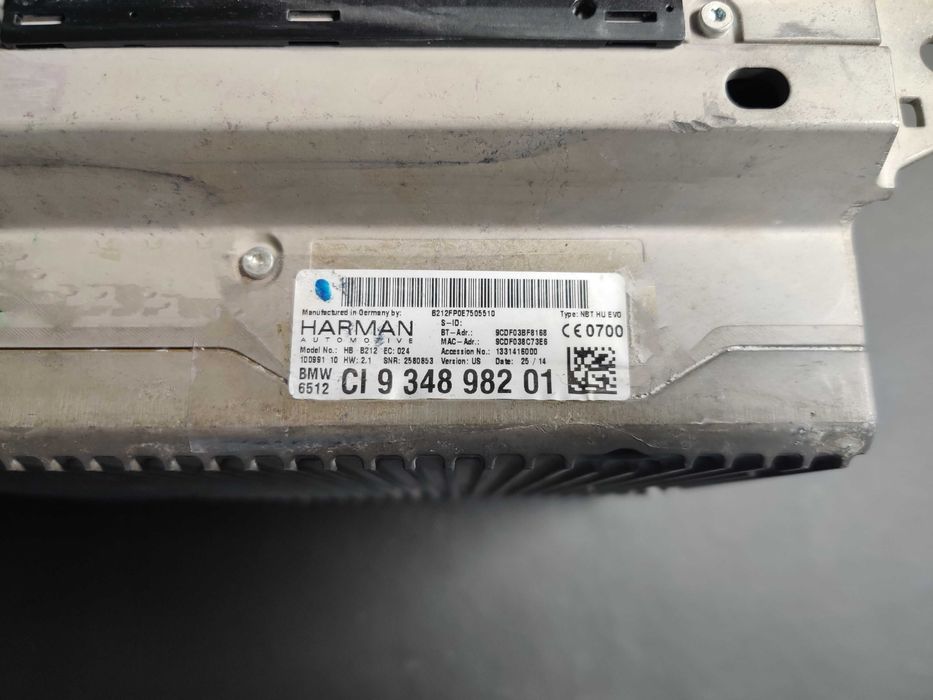 Navigatie BMW NBT EVO ID6 B212 HW 2.1 ,GPS,APIX 2,SDARS - 4GB - G Ser
