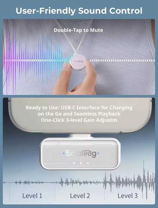 Microfon Vlog etc SmallRig S60 Wireless Sigilat