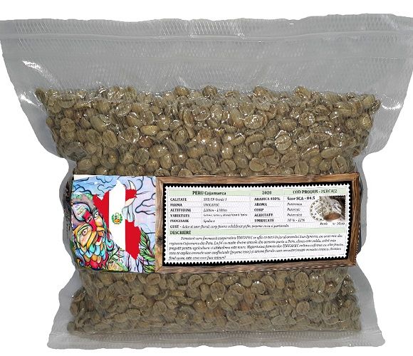 Cafea Verde - PERU Cajamarca 2022, Arabica 100%,