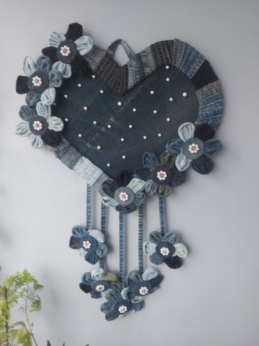 Ръчно направено пано Сърце