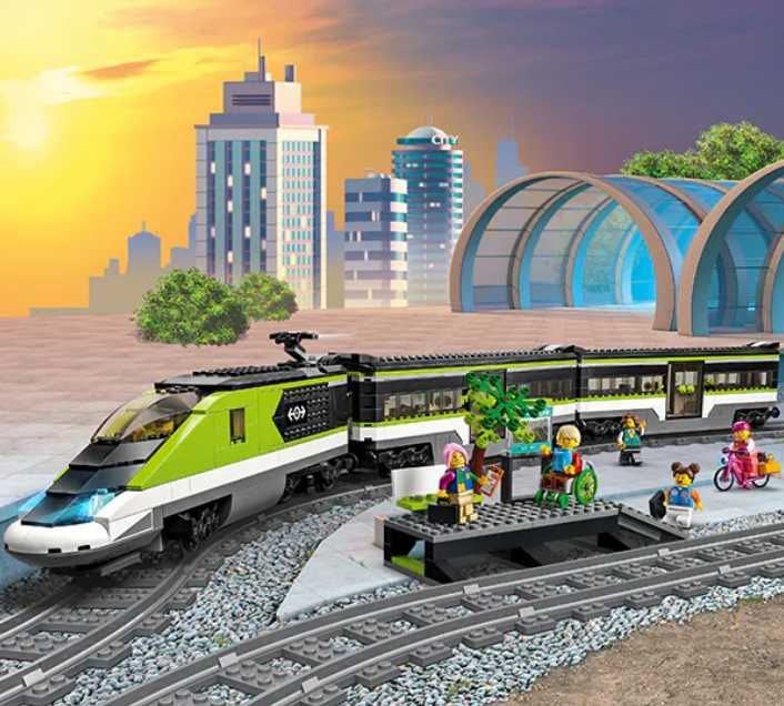 LEGO City Tren expres de pasageri 60337, 7 ani+