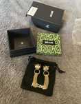 Cercei golden Just Cavalli decorati cu pietre cristale