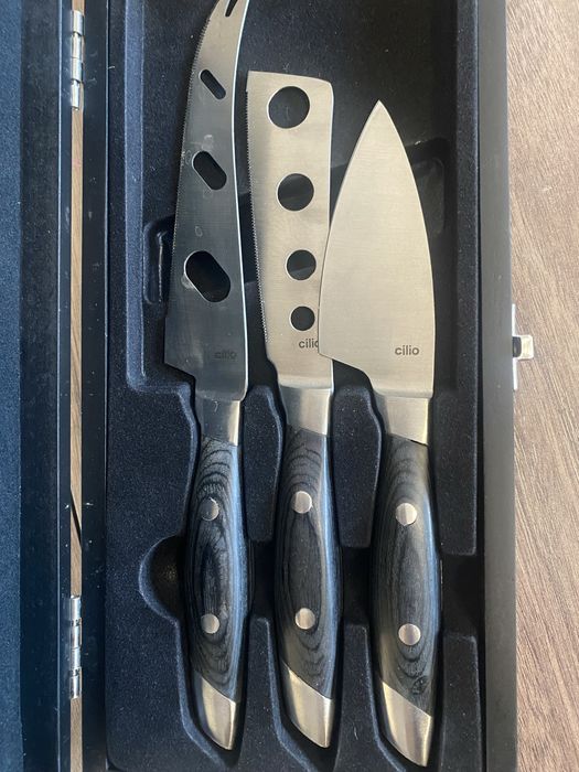 Чисто нов комплект ножове за сирена CILIO, Неръждаема стомана