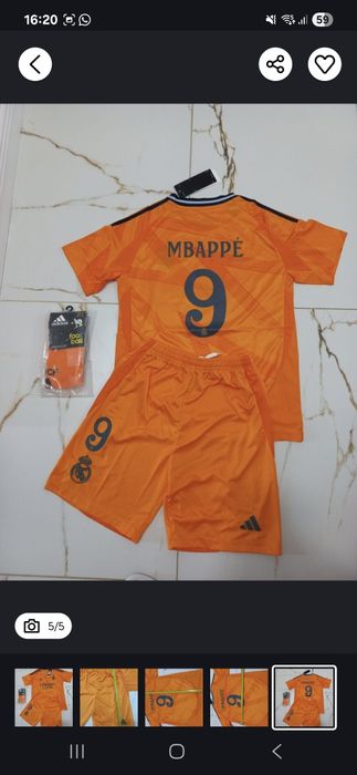 Echipament Real Madrid Mbappe #9