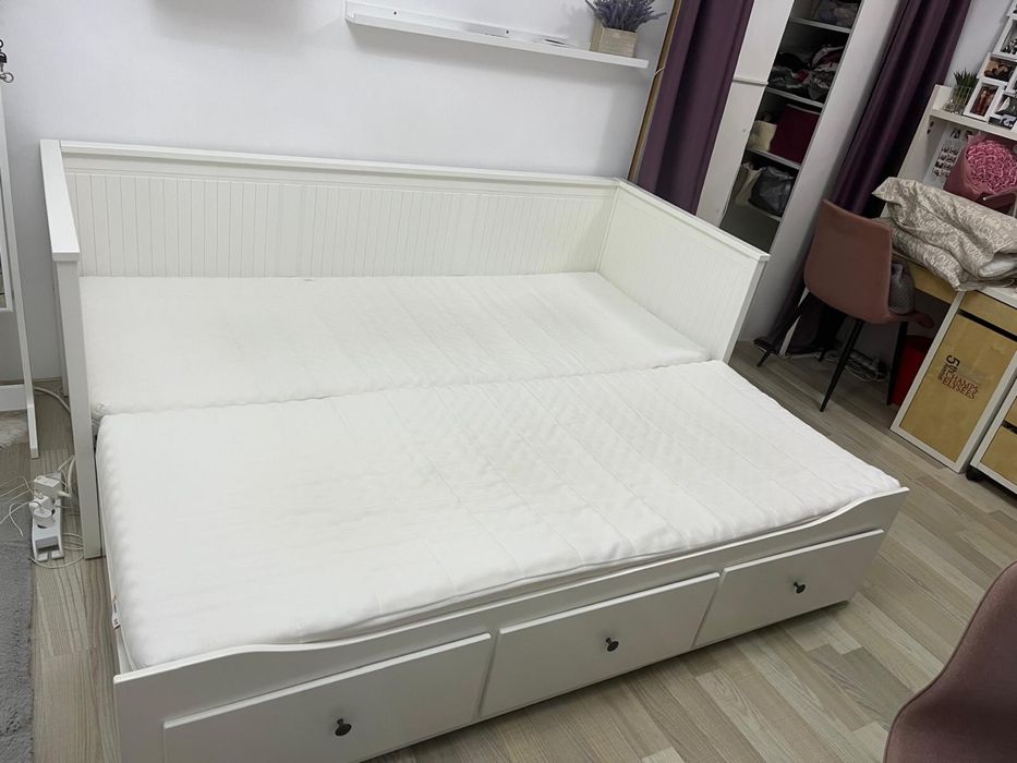 Vand Pat Hemnes Cadrul Divan + 2 saltele