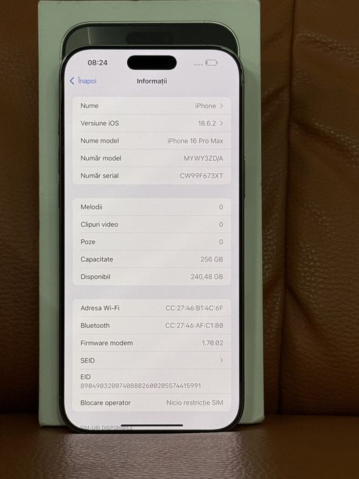 iPhone 16 Pro Max Preț 4500 lei fix
