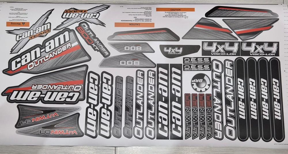 Stickere abțibilduri colante Atv Bombardier Can Am Outlander Renegade