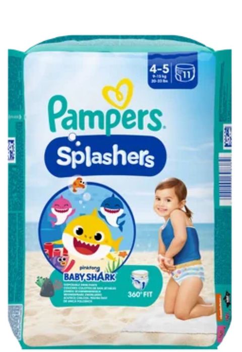 Scutece chilotel pentru apa, Marimea 4-5, 9-15kg, 11 bucati, Pampers