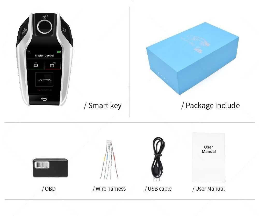 Smart Key dedicata BMW, LCD
