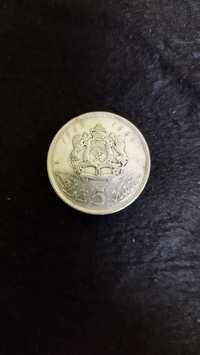 Monedă  argint  5 Dirham