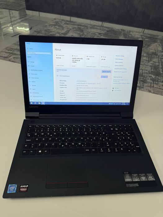 Laptop Lenovo V110, 15.6, Intel 3855U ssd 256GB Radeon R5 M430 2GB