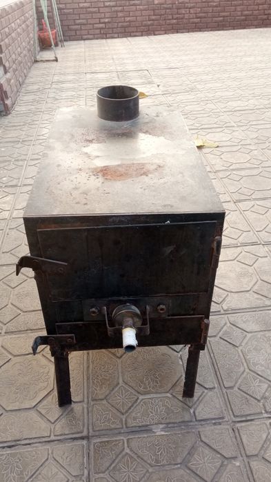 Печка железная б/у