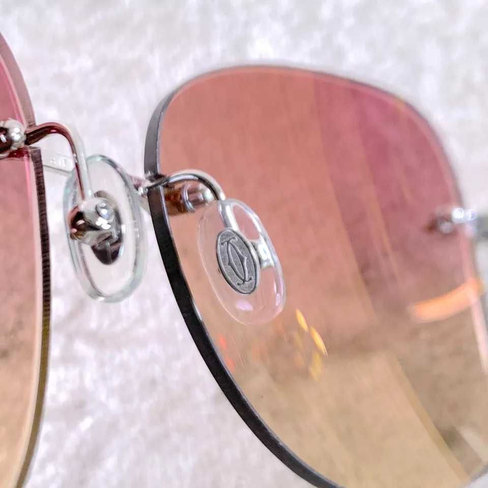 Ochelari de soare autentici Cartier Trinity Pink Butterfly CT0091S-003