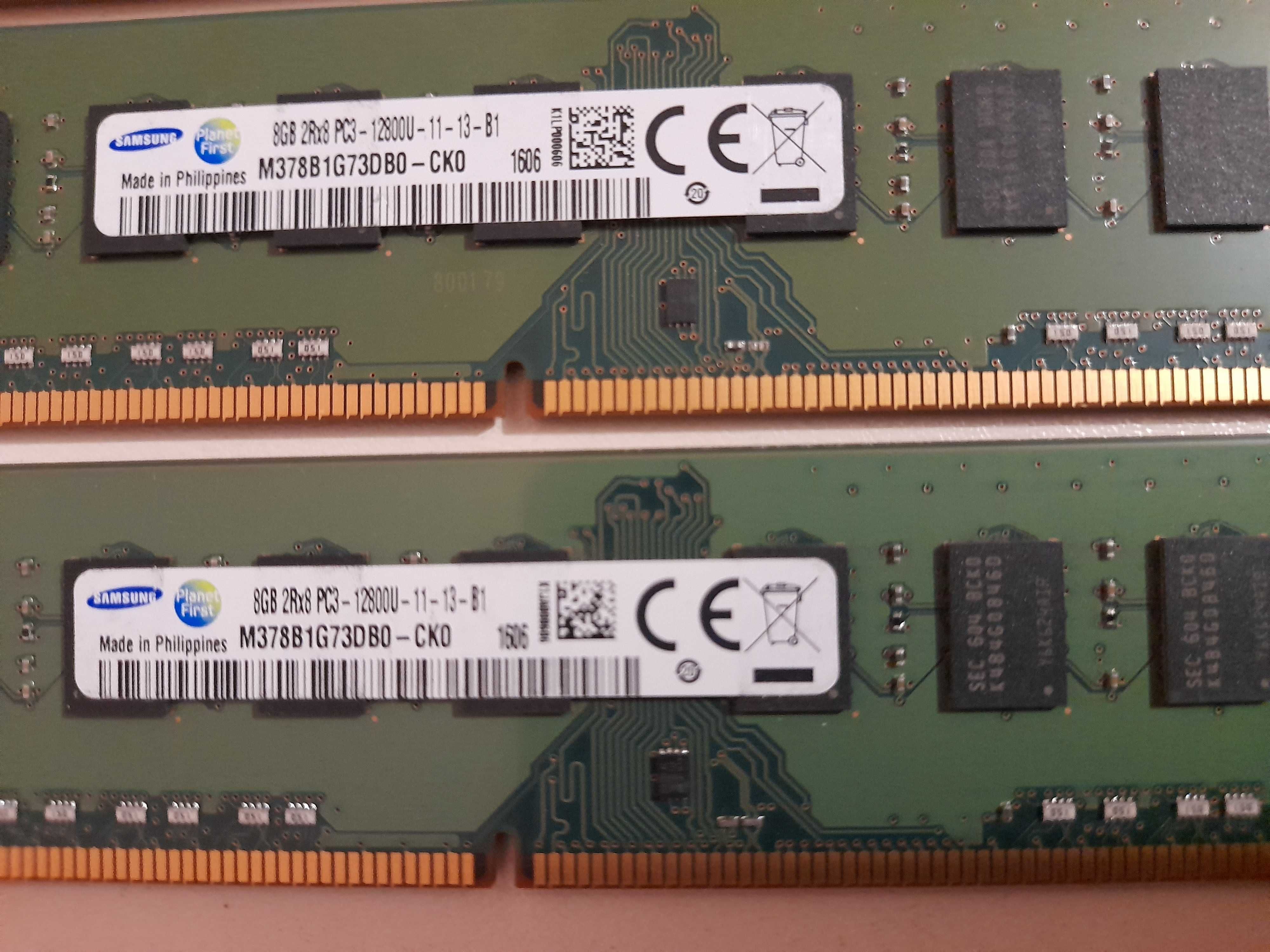Memorii PC 8 GB DDR3 PC3 PC3L 12800, 1600 MHz  Samsung 8GB DDR3