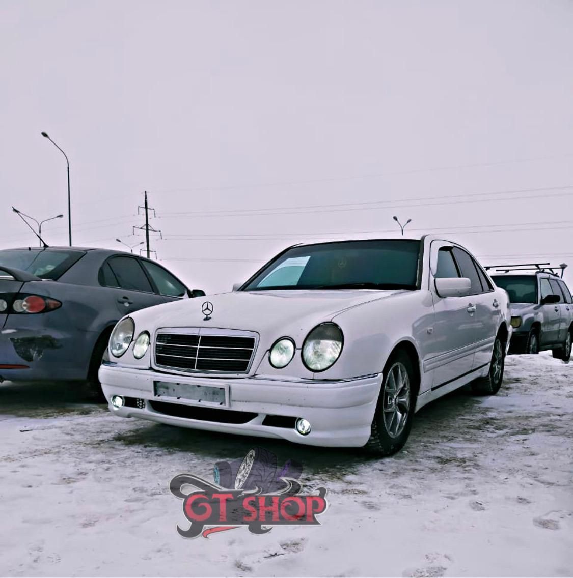 Передний задний бампер Мерседес 210,лупарик mercedes W210 AMG пороги